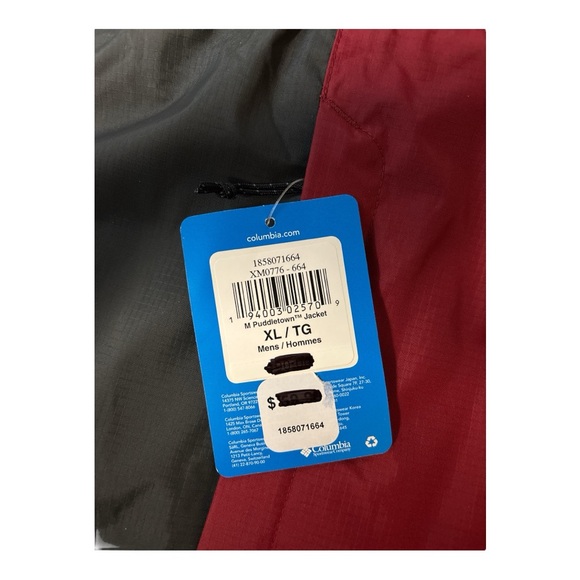 NWT COLUMBIA MENS JACKET WITH HOOD & VENTED UNDERARMS - Picture 11 of 11